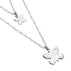 Double necklace with butterflies