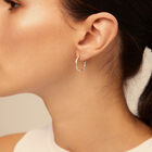 Hoop charm earrings
