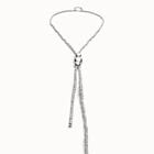Long bead necklaces with three large central beads