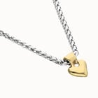 Short chain necklace with small heart detail