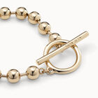 Beaded bracelet with big toggle clasp