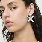 Large starfish-shaped earrings