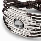 Pulsera ba&ntilde;ada en plata de ley