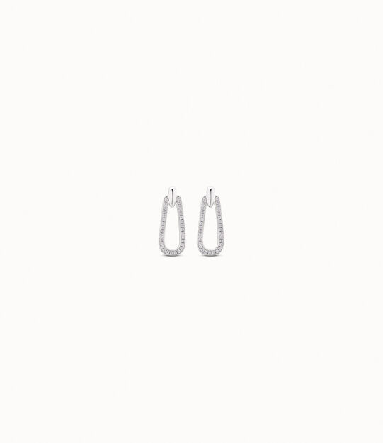 Drop earrings with topaz