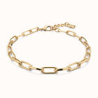 Short oval link chain necklace
