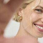 Teardrop Cluster Stud Earrings