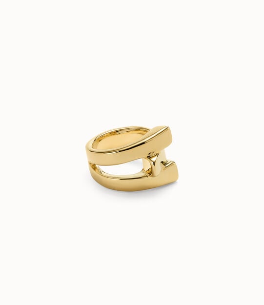 Anillo bañado en oro de 18k