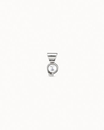 Charm placcato argento Sterling con perla