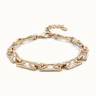 Multi strand chain necklace with topaz