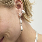 Linked Teardrop Drop Earrings