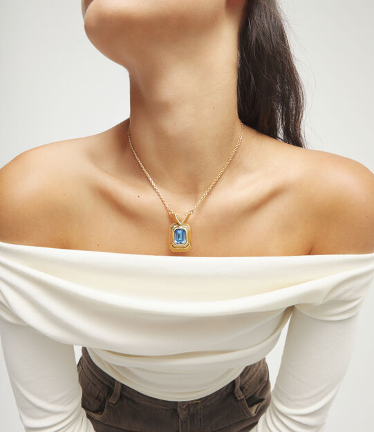 TINGN Collana Donna A Y Con Ciondolo A Goccia E Cuore - Placcata Oro 14k, Regolabile, Ipoallergenica, Elegante