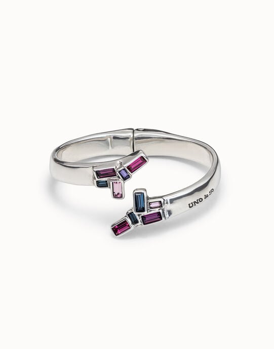 Cuff bracelet with crystals