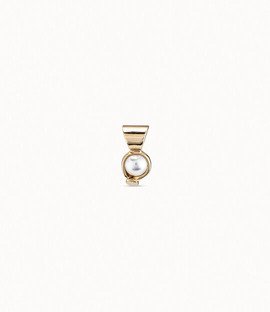 Charm placcato oro 18k con perla