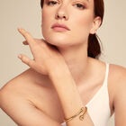 Bangle bracelet with inner spring