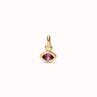 Charm with pink crystal