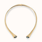 Necklace with black crystal