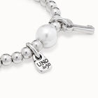 Bangle bracelet with pearl