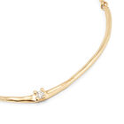 Choker necklace with white cubic zirconia