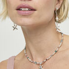 Necklace with crystals and small starfish