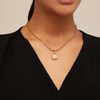 Short oval link chain necklace