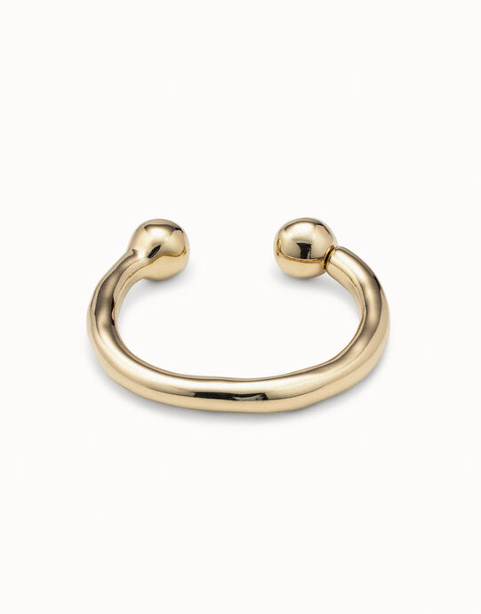 Pulsera ba&ntilde;ada en oro de 18k, Dorado, large
