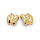 Pendientes ba&ntilde;ados en oro con gotas entrelazadas