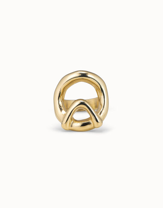 Anillo ba&ntilde;ado en oro 18k