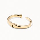 Brazalete con forma de clavo ba&ntilde;ado en oro de 18k