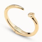 Brazalete con forma de clavo ba&ntilde;ado en oro de 18k