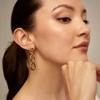 Drop earrings with 3 links