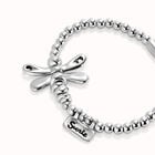 Beaded stretch bracelet with a dragonfly