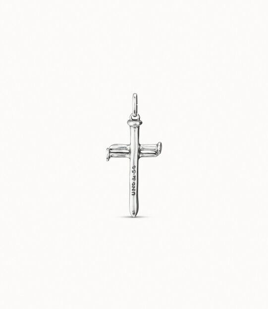 Charm croce grande placcato argento Sterling