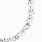 Square links chain bracelet