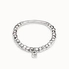 Beaded stretch bracelet with tubular piece