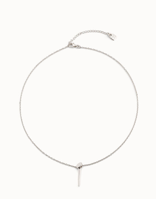 Short  chain pendant necklace  with nail