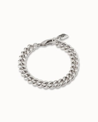 Sterling silver-plated chain bracelet