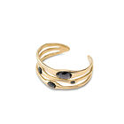 Bangle bracelet with crystals