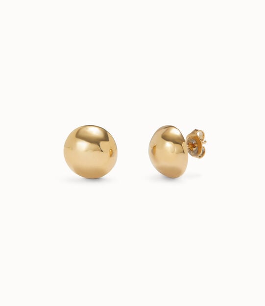 Orecchini placcati oro 18k a forma di sfera