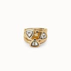 Ring with multicolor crystals