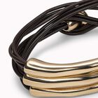Multi strand leather bracelet