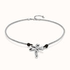 Short pendant necklace with dragonfly