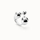 Ring with three bubble-shaped beads