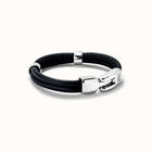Double strand leather bracelet