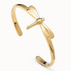 Pulsera ba&ntilde;ada en oro de 18k con forma de lib&eacute;lula