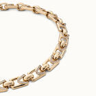 Rectangular links chain necklace