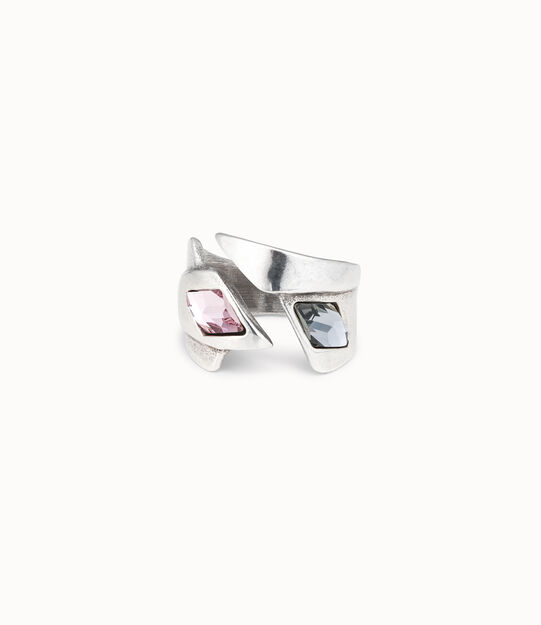 Anillo bañado en plata de ley