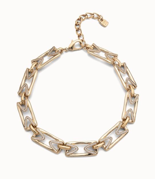 Collar bañado en oro 18K y topacios