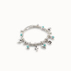 Beaded bracelet with charms