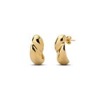 Pendientes ba&ntilde;ados en oro doble gota peque&ntilde;a
