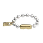 Beaded bracelet with padlock